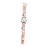 Uonlytech Reloj Infantil Unicornio Correa Plástica Multicolor Tamaño Pequeño Resistente y Cómodo Reloj de Pulsera para Niño y Niña Accesorio Divertido para Estudiantes