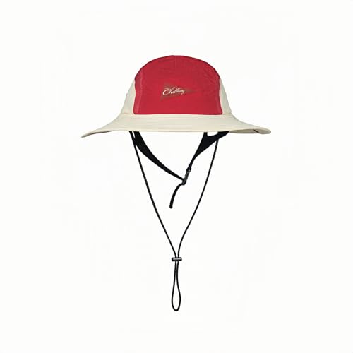 Image of Color-Blocked Fisherman Style Sun Hat for Outdoor Camping, Surfing & Vacations - Wide Brim, UV Protective, Anti-Slip