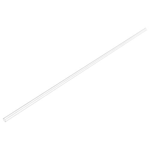 Image of uxcell Clear Rigid Tubing 5mm(3 /16'') ID x 6mm(1 /4'') OD x 2Ft Length Round Plastic Polycarbonate Tube