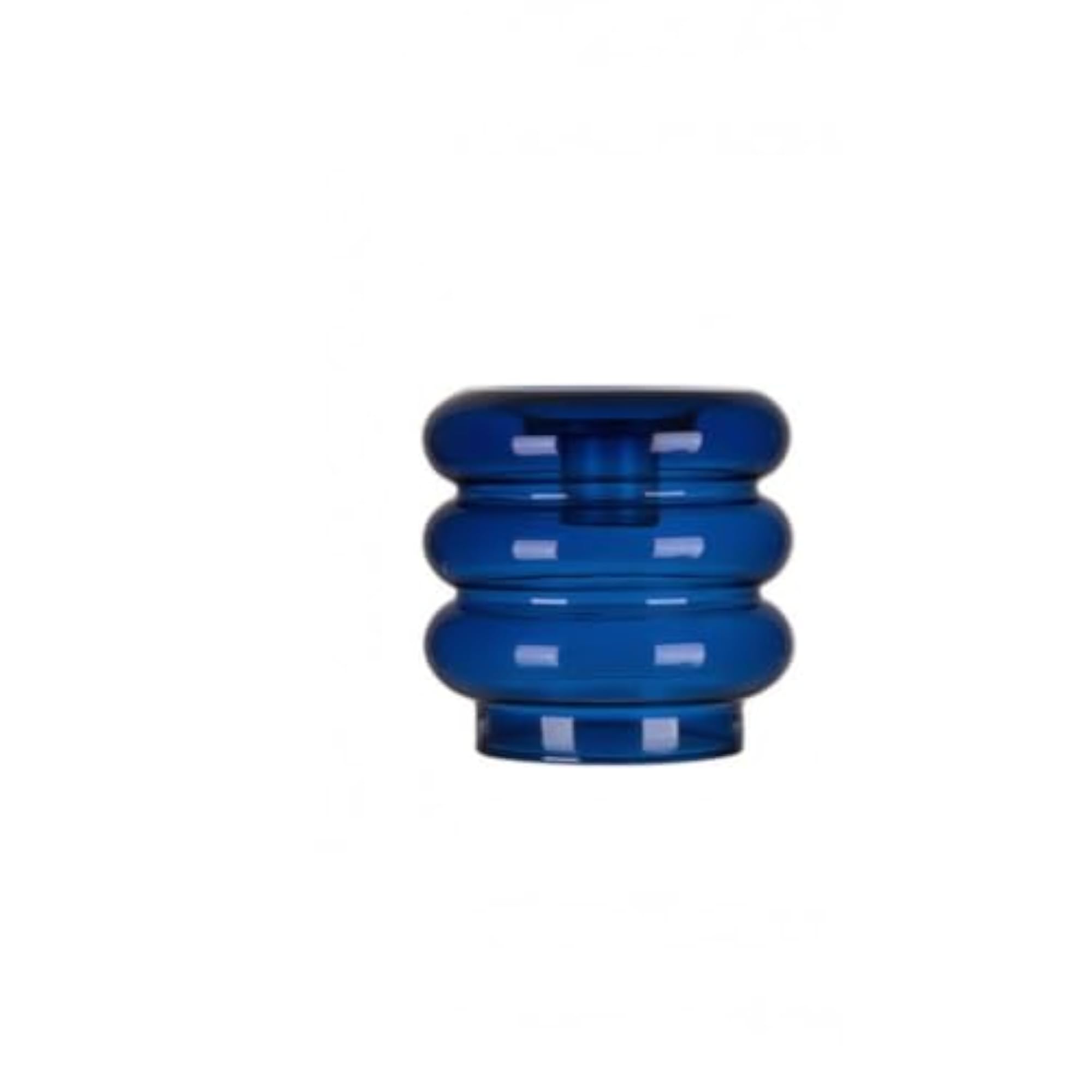 Tealight Compatible Stacked Glass Candle Holder