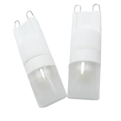 Bombillas LED G9 KJXP de 2,5W, luz blanca fría sin deslumbramientos gracias a su cubierta blanca