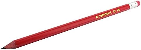 Whitebox 93761 Pencils Rubber Tip Red HB Ref 93761 [Pack of 12]