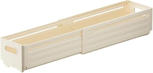 GEBYUI伸縮収納ケース 引き出し式 プラスチック製 伸縮式収納ボックス 小物入れ 整理ケース スライド調整可能 3 個セット 仕切り付き 多用途収納に最適