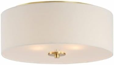 Maxim Bongo-Three Light Semi Flush Mount-18 Inches Wide by 7.75 inches high-Natural Aged Brass Finish