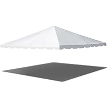 TentandTable 20-Foot x 20-Foot Tent Top | for West Coast Frames | 16oz Block-Out Premium Vinyl | White | Indoor/Outdoor | for Parties, Weddings, and Events | Commercial and Residential Use