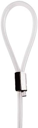 STAS Looped End Cord Clear Nylon - 20 pack โ Perlon Picture Cable Wire For Picture Hanging Hooks and Picture Rails (59" length, 2mm diameter)