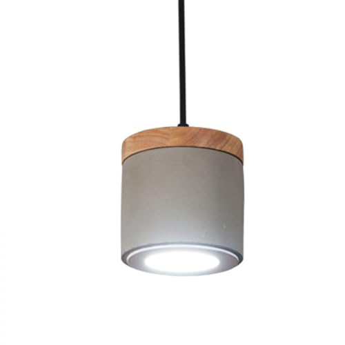 Lámpara colgante de cemento nórdica e iluminación moderna ajustable 2