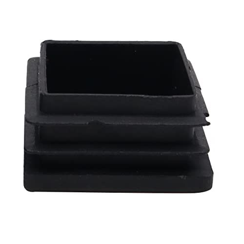 Pack of 50 NUZAMAS Square Black Plastic End Caps,35 x 35mm Plastic Plugs,Square Tube Anti-Slip Mat - Image 4