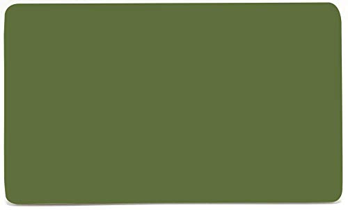 Trendi 2 Gang Artistic Modern Glossy Tactile Double Blanking Plate Moss Green