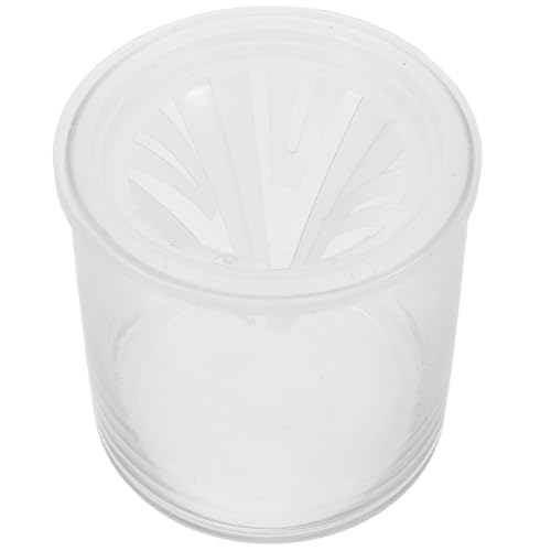 Levemolo 水耕栽培用ガラス花瓶 透明植木鉢 コーン型定植バスケット付き 水栽培プランター 都市園芸向け卓上テラリウム 観賞用根部展示用