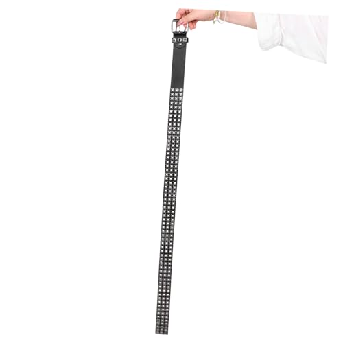 Unisex Punk Style Pu Leather Belt Multi Breathable Casual Waistband for Men and Women for Parties and Everyday Wear4