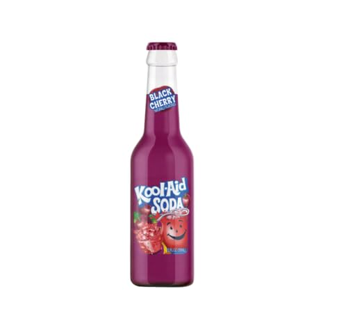 Kool Aid Soda Variety Pack – 5 Flavor Assortment, 12 oz Glass Bottles – Grape, Blue Raspberry Lemonade, Orange, Black Cherry & Sharkleberry Fin – New Fizzy Kool Aid Drinks