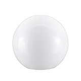 Aspen Creative 28002-31, 7-3/4' White Acrylic Replacement Lamp Post Globe with 3-3/4' Neckless Opening