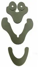 Replacement Pads for Aspen Vista MultiPost Cervical Collar Neck Brace, Fits Aspen Model 984200, Natural Cotton Lined, Hypoallergenic, One Size, Pads Only