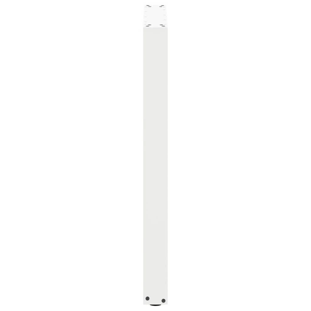 vidaXL Patas para Mesa de Bar en Forma de U (2 Unidades), Color Blanco, 60 x (90-91) cm, Acero