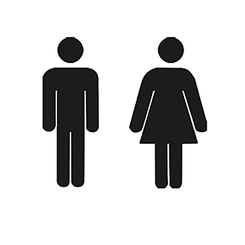 Ifotime Acrylic Self-Adhesive Bathroom 3D Men Women And Toilet Home Decor Office Wall Decal (B-Colours, One Size) #TOP4