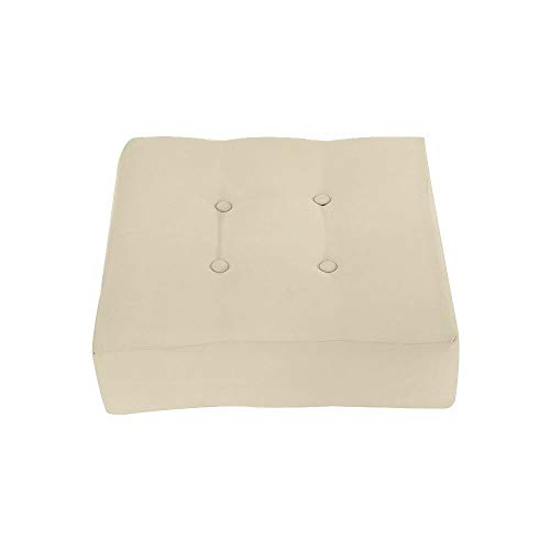 Comfort Classics Outdoor Patio Red Deep Seat Bottom Cushion with Welt (Set of 2) 24x24x5.5