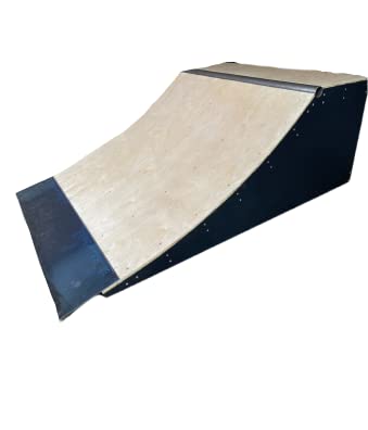 Skateboard Ramp, Bike Ramp, 2' Tall x 4' Wide Quarterpipe,Black,20222X4