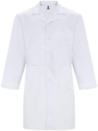 Bata de Laboratorio Personalizada con Nombre o Logotipo - Blanca Unisex