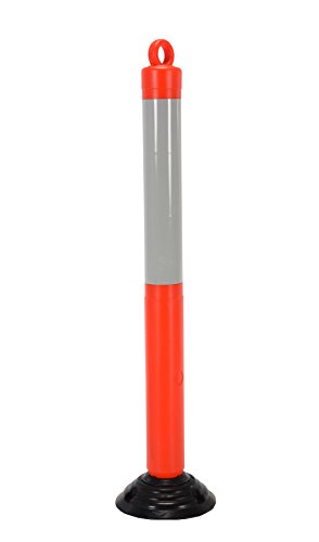 Vestil OPBOL-47 Plastic Bollard 10-1/4 in. x 10-1/4 in. x 46-1/2 in. Height Fluorescent Orange