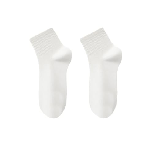 chanstore 10 pares de calcetines de compresión desechables portátiles que absorben el sudor para hombre, [Blanco] Calcetines de tubo medio, talla única