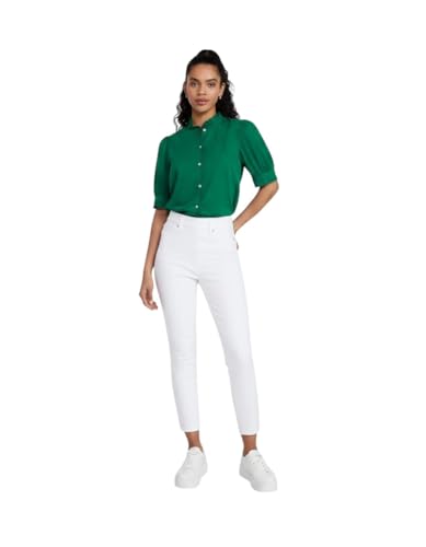 Womens Time and Tru High Rise Capri Jegging (US Alpha X-Large Regular Regular White)