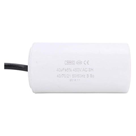 CBB60 Capacitor, 450V AC 40uF Motor Start Capacitor, Running Capacitor for Washing Machine, Air Conditioner, Refrigerator, Electric Household Appliance Cover