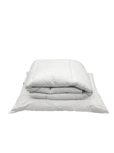 MORTREUX Pack bébé Coton Anti acariens - 1 Couette 80 x 120 + 1 Oreiller 40 x 60 - Toutes Saisons