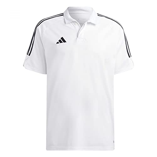 Adidas Herren Tiro23 L Polo Poloshirt (Short Sleeve), weiß, L