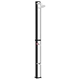 Tomostar Solardusche, Gartendusche für den Außenbereich, Solar, mit Duschkopf und Wasserhahn, 35 l