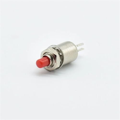 Pulsador de muelle de 5mm DS-402 alta sensibilidad de retorno 0.5A 125VAC botones rojos 5 uds