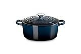 Le Creuset Runde Cocotte Evolution aus verglastem Gusseisen mit Deckel...
