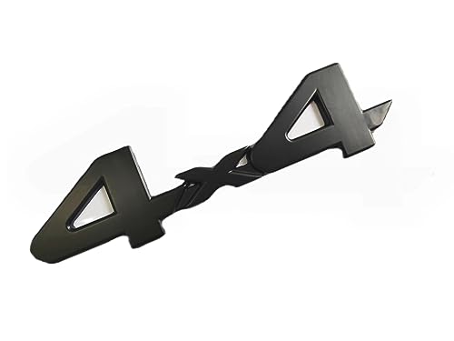 Image of 2X 4X4 Emblem Emblem 3D Nameplate Decal Suitable for 1500 2500 3500 (Black)