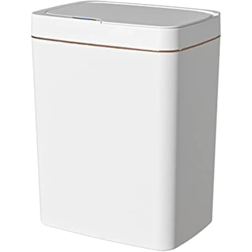 TAYOA 自動開閉 ふた付き 15L スリム スマートゴミ箱 密閉 防臭 センサー タッチレス 小型 音無し 電動 省スペース キッチン リビングルーム トイレ バスルーム オフィス 隙間 家庭用 (B,18L電池タイプ)