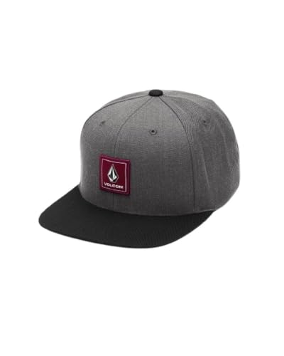 Image of Volcom Men's Quarter Twill Snapback Hat - 6-Panel Adjustable Cap with Stone Logo Patch
