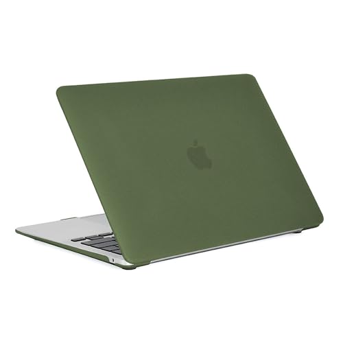 Image of DailyObjects Olive Frosted Hardshell Protective Case for MacBook Air 15 /15.3 inch|Release M4 A3241 M3 A3114 M2 A2941|Sleek Design Light Weight|Impact Resistant|Ventilated Bottom