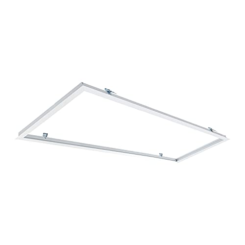 Preisvergleich Produktbild LEDKIA LIGHTING Einbaurahmen für LED-Panels 120x30cm Weiß