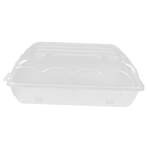 Cabilock Shoe Box Storage Stackable Sneaker Holder Container for Organized Closet Plastic with Flipping Lid for Home Dorm and Shoe Store Use