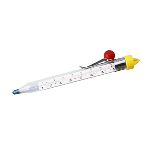 DIYEAH Termometro per Zucchero e Sciroppo Senza Clip per Pentola Multipurpose Thermometer per Dolciumi e Cottura Alimentare Strumento Sicuro e Pratico per Cucina