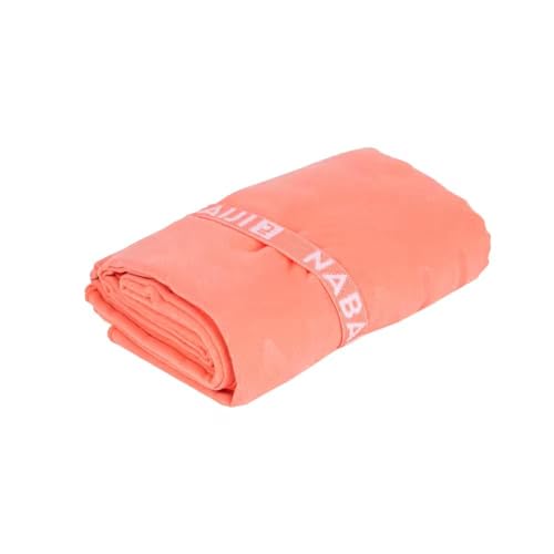 Nabaiji Microfibre Pool Towel Size L 80 x 130 cm - Peach Coral