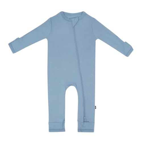 Image of KYTE BABY Unisex Rayon Made From Bamboo Zippered Rompers 0-24 Months