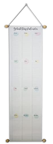 RNK - Verlag 2884 - Calendario de cumpleaños (230 x 891 mm, 1 unidad) Cover