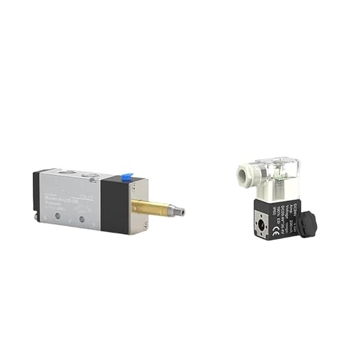Electroválvula neumática 4V210-08 DC24V de 5 vías y 2 posiciones para control de aire 5