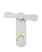 GREENIC Handheld Fan, Rechargeable Personal Fan for Home, Office and Travel, 2 Speeds Pocket Fan Green
