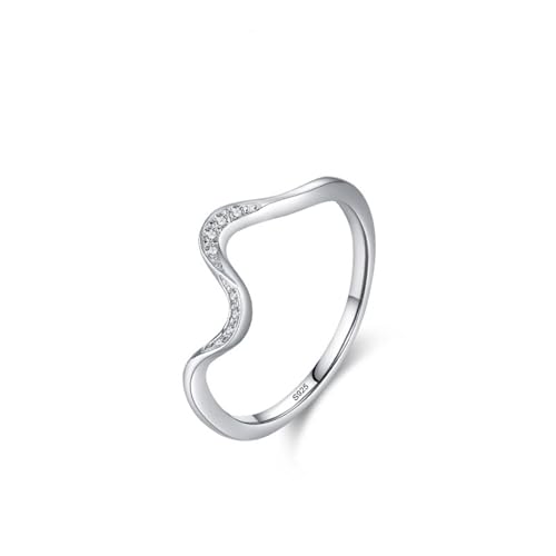 Bijoux Vagues Irrégulières en argent massif le cadeau d'anniversaire romantique