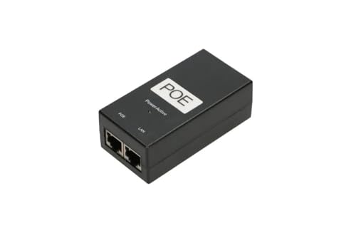Dotato di cavo di alimentazione da 1,2 metri, due porte RJ45 e indicatore di funzionamento a LED. L'iniettore Poe è ideale per la casa, le telecomunicazioni o le sale rack.
