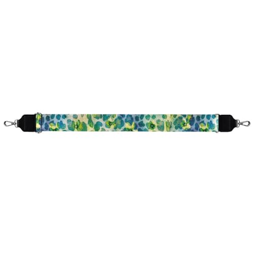Image of TODIYADDU Gree and Blue Leopard Bag Straps for Handbags Replacement Wide Shoulder Strap Straps for Crossbody Bags Women Fit for Handbag Wallet Crossbody Computer Bag for Girls Mom Men