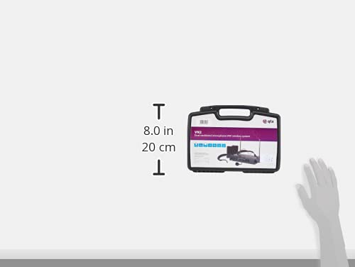 Funkmikrofone QTX Wireless Kabellos: 2 x Mikrofon Kopfbügel + 1 Receiver + KOFFER - Image 6