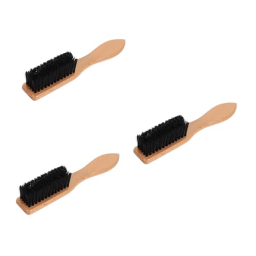 Gogogmee 3pcs Men's Beard Brush and Comb Set Beard Styling Tool Natural Bristle Portable Grooming Kit for Men