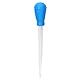 Aquarium Pipetten Kunststoff Wasserwechselwerkzeug Abfallentferner Pipette Mini Manuelle Wasserwechsler Aquarium Kies Reiniger Fisch Tank Zubehör für Aquarium (blau)